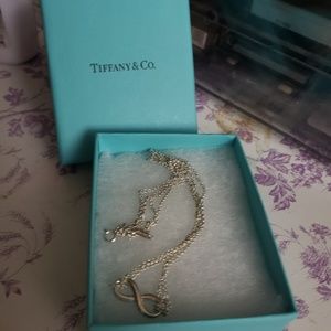 Tiffany & co infinity double chain necklace
